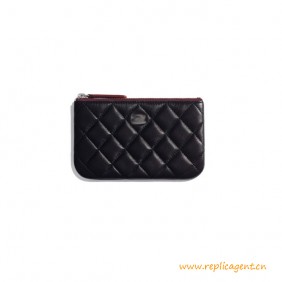 High Quality Classic Mini Pouch Black Lambskin