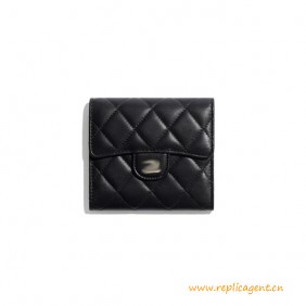 Original Design Classic Small Flap Lambskin Wallet