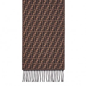 High Quality F Wool Scarf Printed Motif