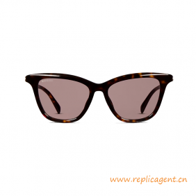High Quality Cat-eye Frame Sunglasses Logo Across the Temples High Quality Cat-eye Frame Sunglasses Logo Across the Temples