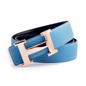 High Quality Reversible Belt with Rose Gold H Buckle