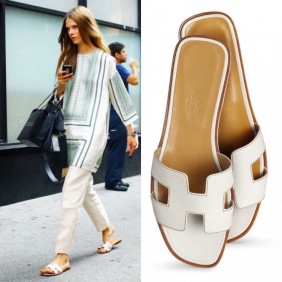High Quality Authentic Design Oran Sandals H Slippers White