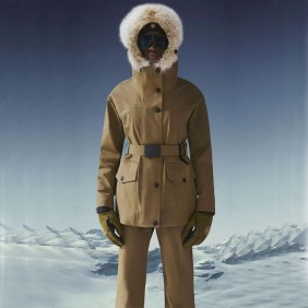 High Quality Down Grenoble Ski Suit with Fur