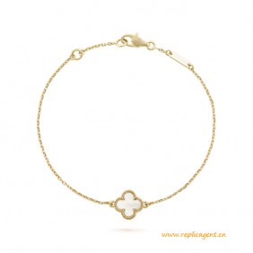 High Quality Mother-of Pearl Yellow Gold Bracelet