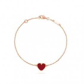 High Quality Sweet Alhambra Heart Chain Bracelet