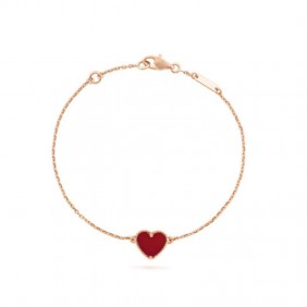 High Quality Sweet Alhambra Heart Chain Bracelet